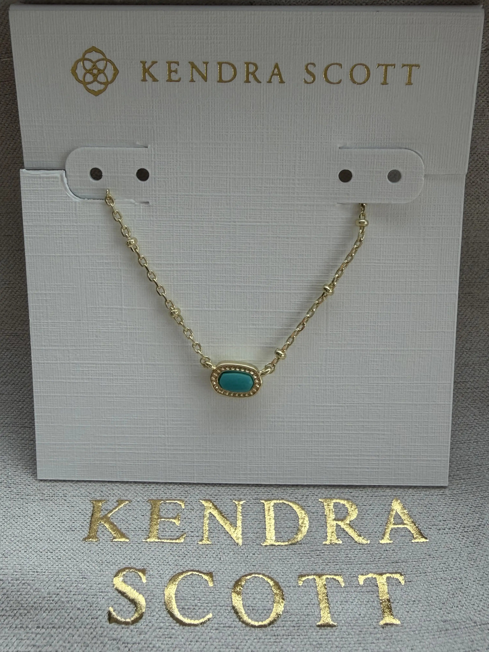 Kendra Scot Blue Pendant Necklace
